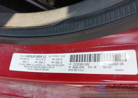 2014 Chrysler 200 Limited from USA, damaged, VIN 1C3CCBCG8EN112052